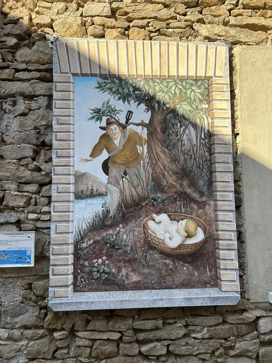 Opera n. 10a «La trovatella» nel Borgo Affrescato di Parlasco